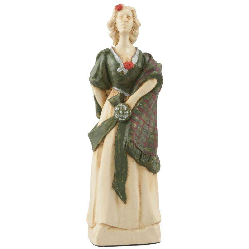 A handmade chess piece featuring an important figure from The Battle of Culloden.