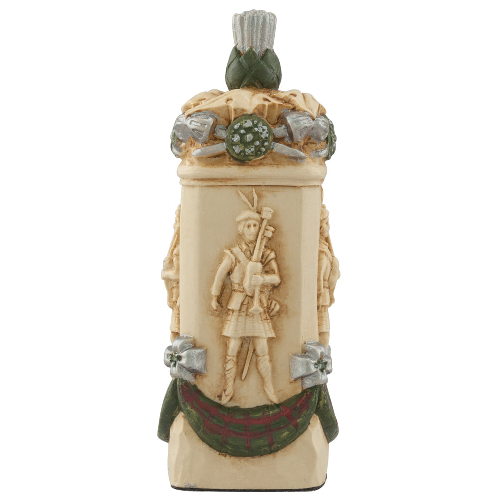 A handmade chess piece featuring an important figure from The Battle of Culloden.