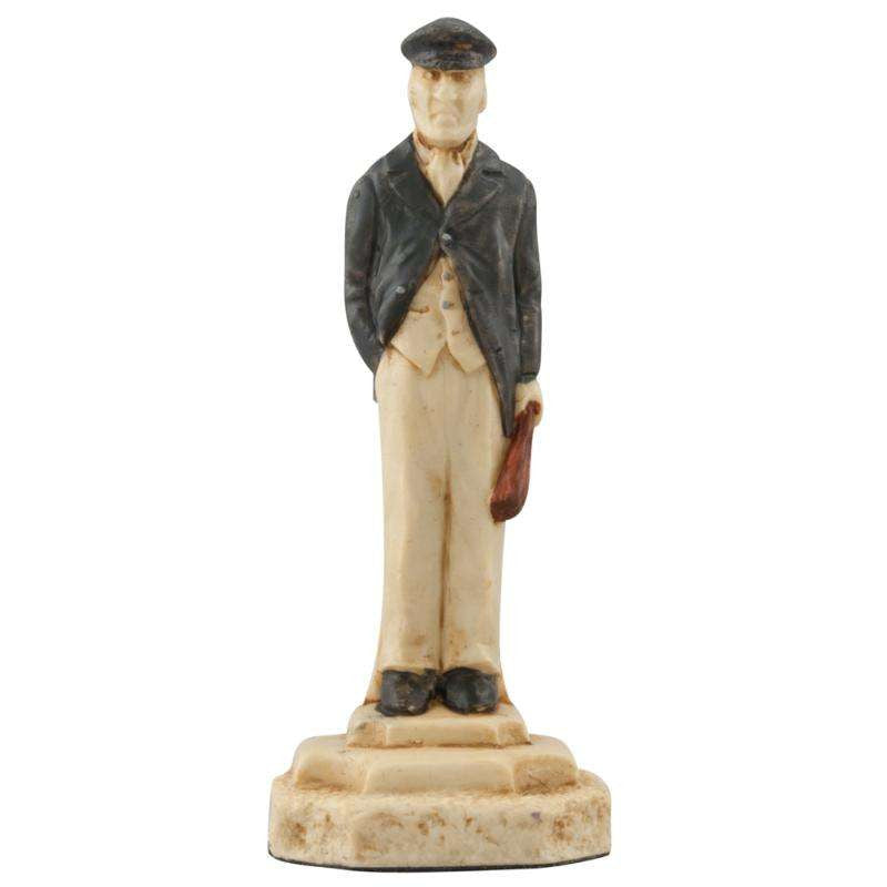 Hand painted themed Pawn chess piece depicting a Victorian Loafer or gang member, always ready to use violence in the furtherance of their criminal undertakings