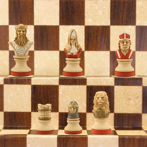 Richard the Lionheart - Hand Painted Chess Set