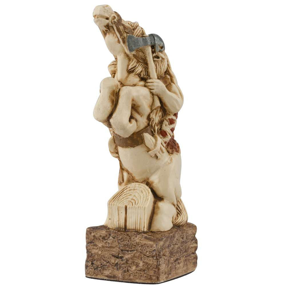 A handmade chess piece featuring Bordar, Earl of Man, Viking Warrior Chief, from the Battle of Clontarf.