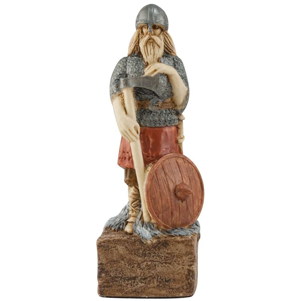 A handmade chess piece featuring a Viking foot soldier, from the Battle of Clontarf.