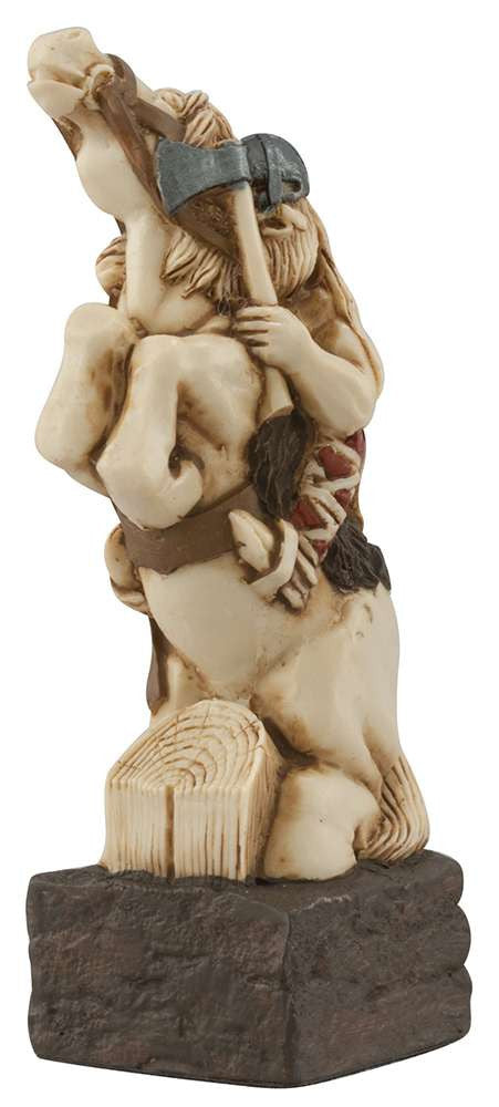 A handmade chess piece featuring Bordar, Earl of Man, Viking Warrior Chief, from the Battle of Clontarf.