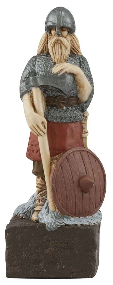 A handmade chess piece featuring a Viking foot soldier, from the Battle of Clontarf.
