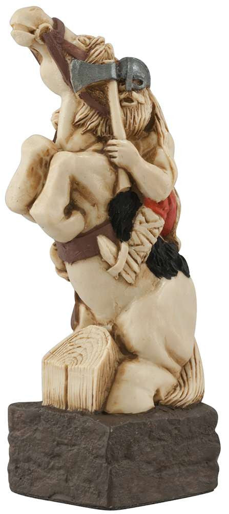 A handmade chess piece featuring Bordar, Earl of Man, Viking Warrior Chief, from the Battle of Clontarf.