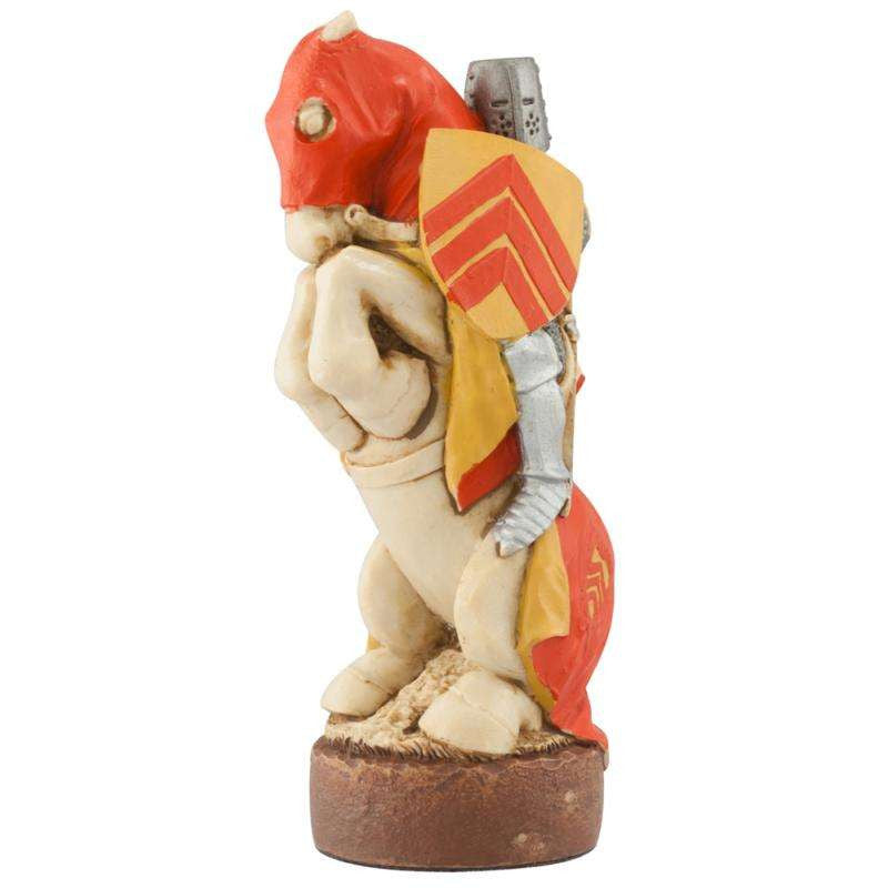 A handmade chess piece depicting an important figure from the Battle of Bannockburn.