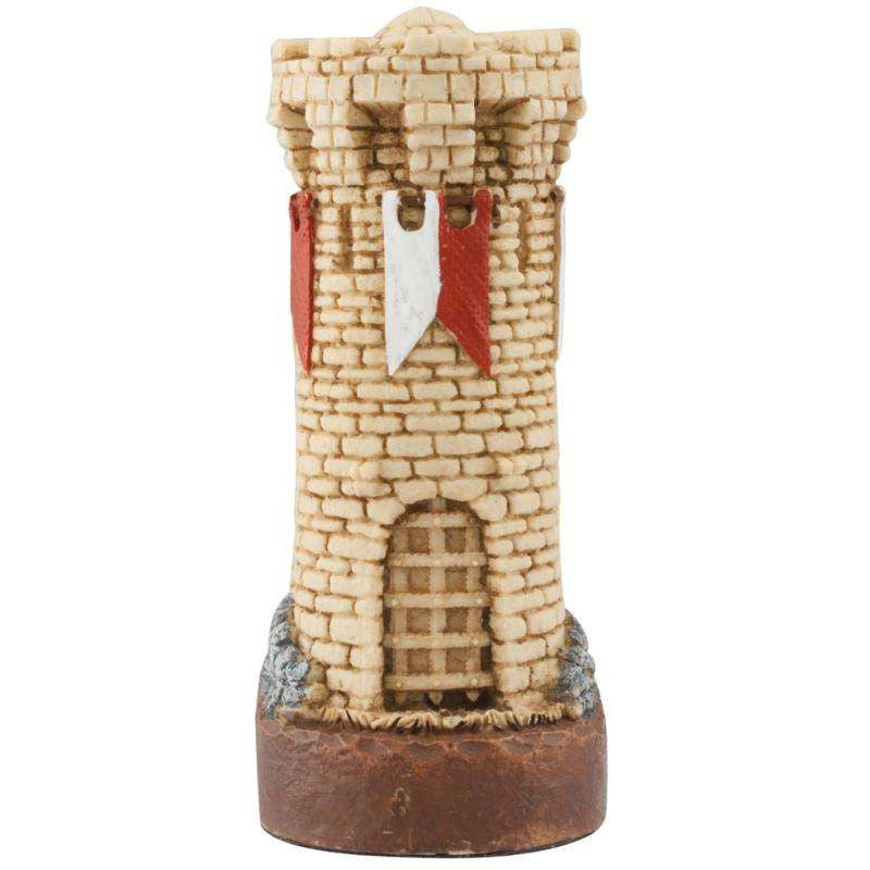 A handmade chess piece depicting an important figure from the Battle of Bannockburn.