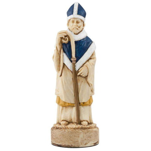 A handmade chess piece depicting an important figure from the Battle of Bannockburn.
