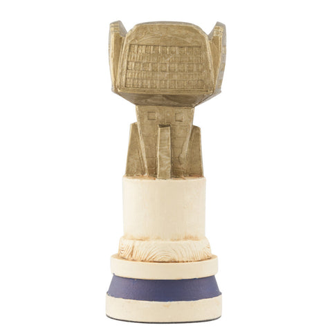 A handmade, painted chess piece depicting an important figure from the Battle of Trafalgar.