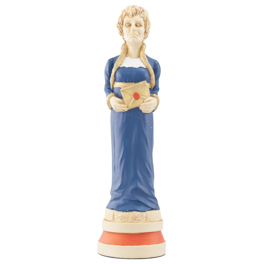 A handmade, painted chess piece depicting an important figure from the Battle of Trafalgar.