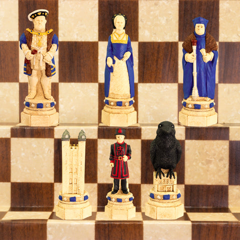 Tower of London - Hand Painted Chess Set