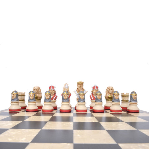 Richard the Lionheart - Hand Painted Chess Set