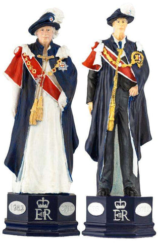 Special Edition SAC Diamond Jubilee Prince Philip & Queen Elizabeth Figures