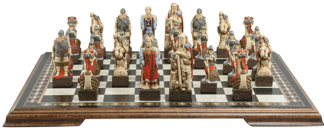 Viking - Hand Painted Chess Set - TimeLine Gifts